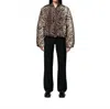 Apparis Leni Padded Bomber Jacket In Leopard In Multi