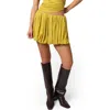 Apparis Levi Bubble Miniskirt In Sulphur