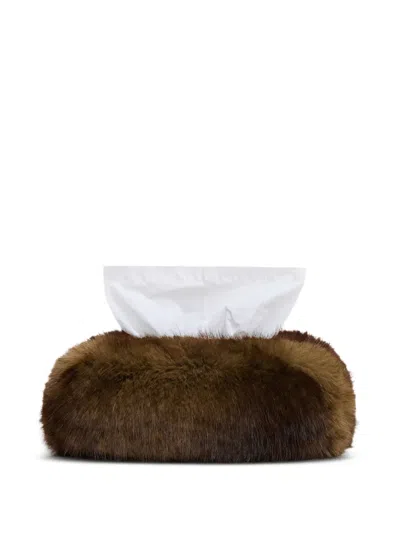 Apparis Long Tissue Box Cover In Brown
