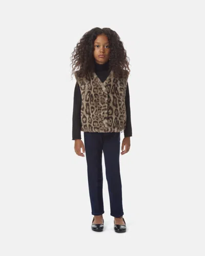 Apparis Lyle Leopard Kids Vest In Light Leopard