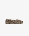 Apparis Magda Leopard Flat Slipper In Light Leopard