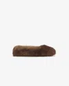 Apparis Magda Mink Flat Slipper In Mink
