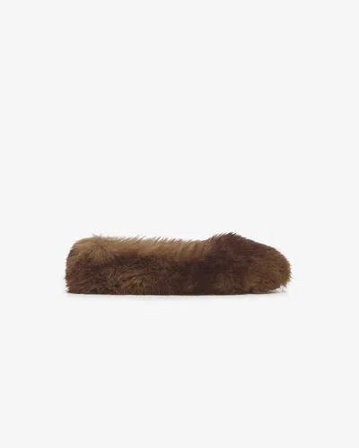 Apparis Magda Mink Flat Slipper