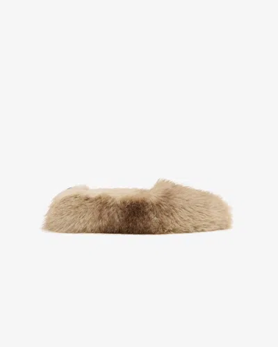 APPARIS MAGDA MINK FLAT SLIPPER