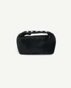 Apparis Marfa Studded Faux Hair Pochette Top-handle Bag