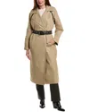 Apparis Marge Trench Coat In Brown