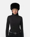 Apparis Margot Sable Pillbox Hat In Black
