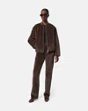 Apparis Maris Pony Padded Bomber In Brown