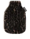 Apparis Meena Dark Leopard Hot Water Bottle In Brown