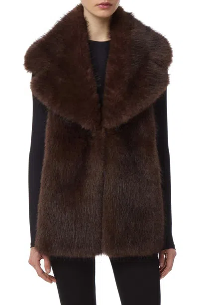 Apparis Mia Faux Fur Collar In Fauve Multi