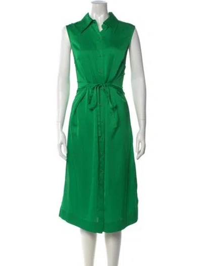 Pre-owned Apparis Midi Length Dress In Green