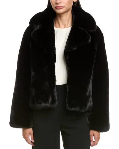 Apparis Miller Short Coat In Black