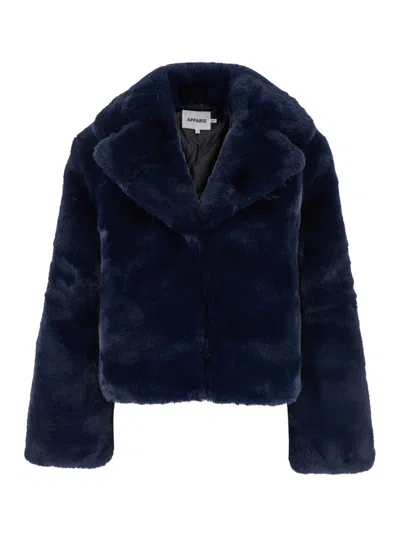 Apparis Miller Short Coat In Blue