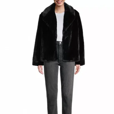 Apparis Milly Plant-based Fur Coat In Noir In Black