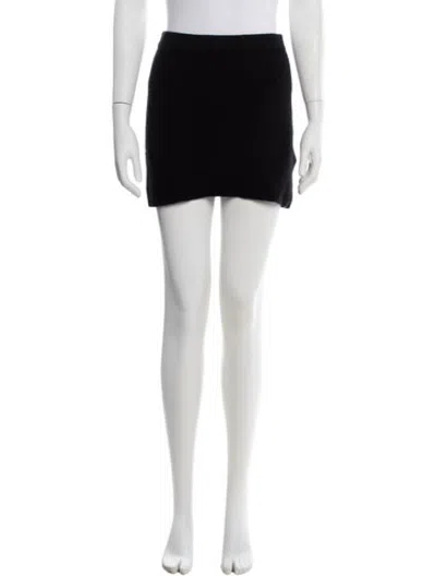 Pre-owned Apparis Mini Skirt In Black