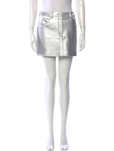 Pre-owned Apparis Mini Skirt In White