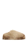 Apparis Misha Faux Fur Mule Slipper In Brown