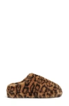 Apparis Astro Faux-fur Leopard-print Slippers In Brown