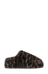 Apparis Misha Faux Fur Mule Slipper In Brown