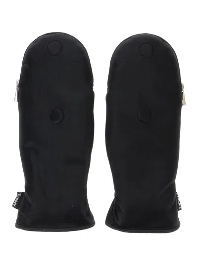 Apparis Noa Leopard Tech Gloves With Zip In Black