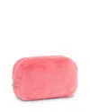 Apparis Noor Faux Fur Pouch In Geranium