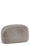 Apparis Noor Faux Fur Pouch In Gray