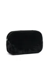 Apparis Noor Faux Fur Pouch In Black