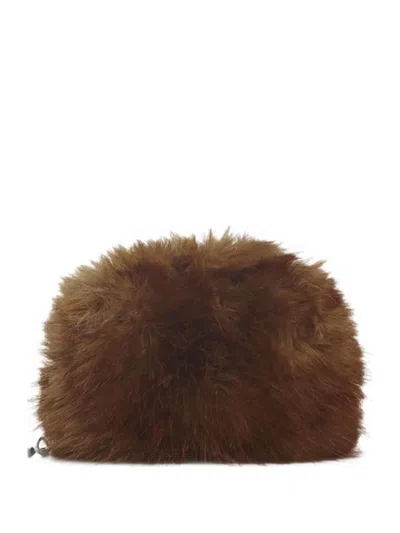 Apparis Noor Faux-fur Keychain In Brown