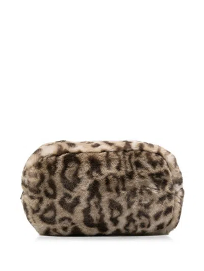 Apparis Noor Leopard Print Pouch In Multi
