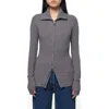 Apparis Nova Zip Cardigan In Slate