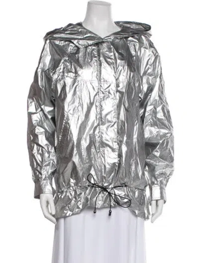 Pre-owned Apparis Nylon Jacket In Silver