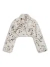 Apparis Odette Cropped Jacket In White