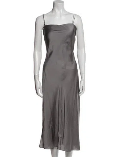 Pre-owned Apparis One-shoulder Long Dress W/ Tags In Gray