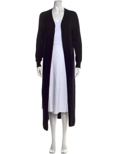 Pre-owned Apparis Open Front Sweater In Black