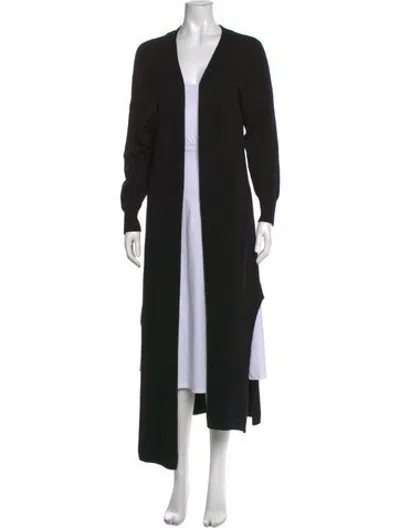 Pre-owned Apparis Open Front Sweater In Black
