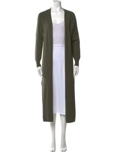 Pre-owned Apparis Open Front Sweater In Green