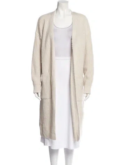 Pre-owned Apparis Open Front Sweater In Neutral