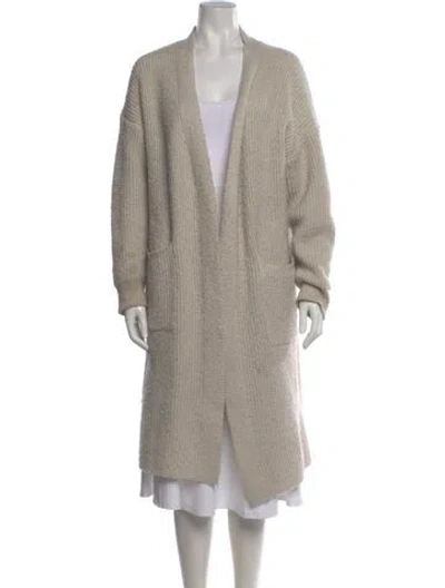 Pre-owned Apparis Open Front Sweater In Neutral