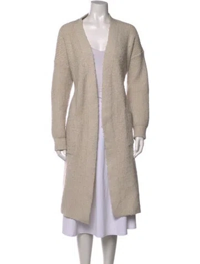 Pre-owned Apparis Open Front Sweater In Neutrals