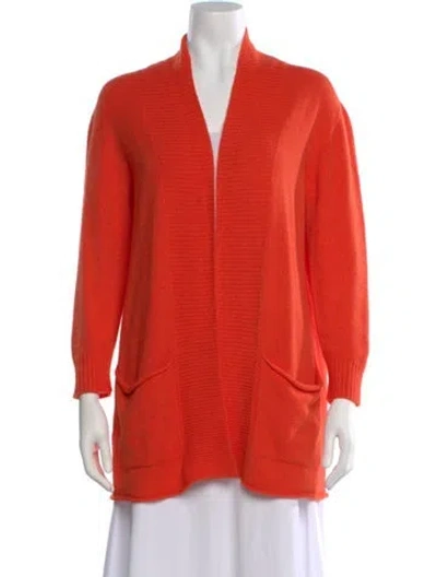 Pre-owned Apparis Open Front Sweater In Orange
