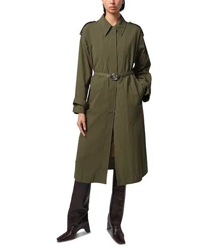 Apparis Ozzy Trench Coat In Desert Green