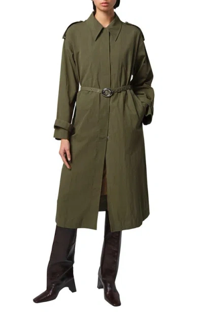Apparis Ozzy Trench Coat In Desert Green