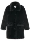 Apparis Pamela Recycled Fur Coat In Black
