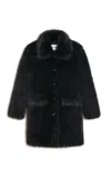 Apparis Pamela Recycled Fur Coat In Black