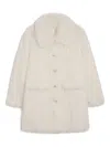 Apparis Pamela Single-breasted Coat In Neutral