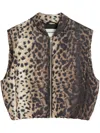 Apparis Phoenix Vest Leopard In Brown