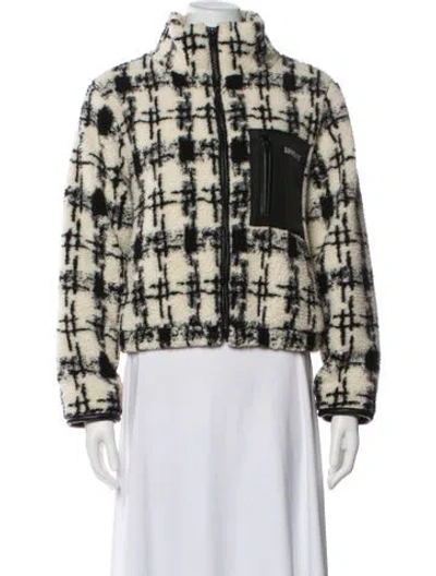 Pre-owned Apparis Plaid Print Bomber Jacket