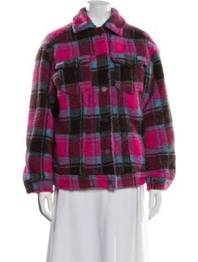 Pre-owned Apparis Plaid Print Jacket In Multi