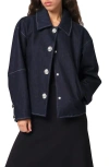 Apparis Raw Denim Jacket In Indigo
