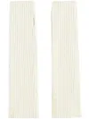 Apparis Ribbed-knit Fingerless Gloves In Neutrals
